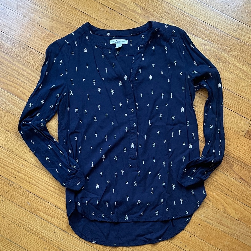Print rayon blouse